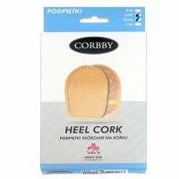 Подпяточник 0,5 см. CORBBY HEEL Cork, из натуральной кожи и пробки. (Женский)