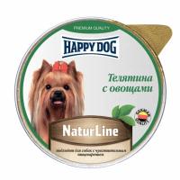 Happy dog Паштет для собак Телятина с овощами 0,125 кг 51208 (2 шт)