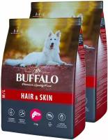 MR.BUFFALO ADULT M/L HAIR & SKIN CARE для взрослых собак средних и крупных пород с чувствительной кожей и шерстью с лососем (2 + 2 кг)