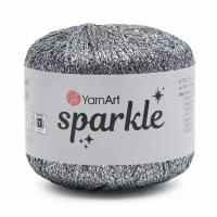 Пряжа Sparkle YarnArt, тем.серебро - 1303, 60% полиэстер металлик, 40% полиамид, 6 мотков, 25 г., 160 м