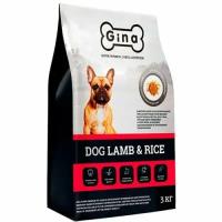 GINA DOG LAMB & RICE для взрослых собак с чувствительным пищеварением с ягненком и рисом 01616 (3 кг)