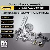 Регулятор расхода кедр У-30/АР-40/3 PRIME с ротаметром и подогревателем 36В 8020814