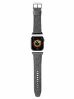 Lagerfeld для Apple Watch 41/40/38 mm ремешок PU Saffiano Monogram Silver