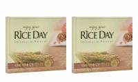 Мыло туалетное CJ Lion Rice Day Гранат и пион, 100 гр, 2 уп