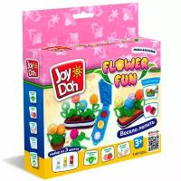 Набор ДТ Масса для лепки Joy Doh набор FLOWER FUN - цветы,3D формы цветов,8 аксессуаров,3 пакетика с