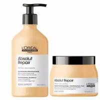 L'oreal Professionnel Набор Serie Expert Absolut Repair для восстановления поврежденных волос: шампунь 500 мл + маска 500 мл