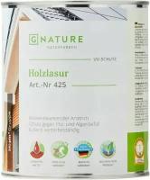 Масло-Лазурь для Дерева Gnature 425 Holzschutz Ol-Lasur 2.5л 2044 Античный Дуб для Защиты и Окраски Деревянных Фасадов Внутри и Снаружи