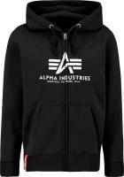 Свитшот ALPHA INDUSTRIES Basic Zip Hoody, размер XL, черный