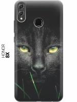 GOSSO Ультратонкий силиконовый чехол-накладка для Honor 8X с принтом "Кошка в темноте"