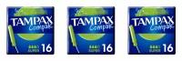 Tampax Compak Тампоны гигиенические Super Duo 16шт/уп, 3 уп