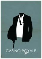 Плакат, постер на холсте James Bond 007: Casino Royale/Агент 007: Казино Рояль. Размер 21 х 30 см