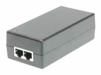 OSNOVO PoE-инжектор Gb Ethernet на 1 порт, мощностью до 65W, напряжение PoE - 52V(конт. 1,2,4,5(+), 3,6,7,8(-))