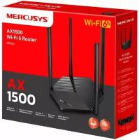 Wi-Fi роутер Mercusys MR60X 802.11ax Wi-Fi 6 черный