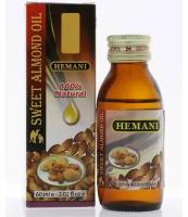 Масло сладкого миндаля Хемани (Sweet Almond Oil Hemani) против воспалений и старения кожи, для роста волос 60 мл