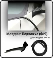 Уплотнитель автомобильный/молдинг для автомобиля L - 6000 мм Подложка(Ф19) ( без скотча )