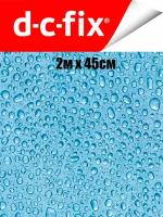 Пленка самоклеящаяся витражная цветная d-c-fix Капли 200х45см