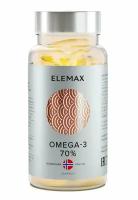 ELEMAX Омега-3 жирные кислоты высокой концентрации, Экстра капс 1620 мг, 30 шт