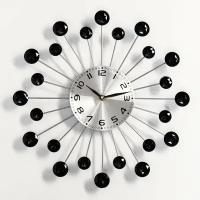 Часы настенные, серия: Ажур, "Лучики", плавный ход, d-34 см, циферблат 12 см