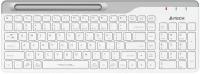 Клавиатура A4TECH Fstyler FBK25 белый/серый USB беспроводная BT/Radio slim Multimedia (1583363 )