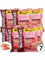 Чипсы Bombbar Protein Chips 7 x 50 г, Краб