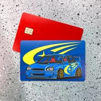 Наклейка на банковскую карту Subaru Impreza
