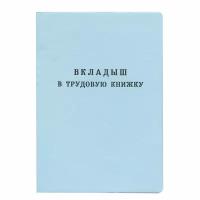 Бланк документа "Вкладыш в трудовую книжку", 88х125 мм, гознак