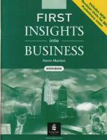 First Insights into Business BEC Workbook New Edition