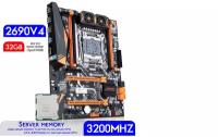 Комплект материнской платы X99: Huananzhi BD4 + Xeon E5 2690v.4 + DDR4 32Гб 3200mgz