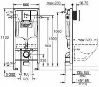 Инсталляция для унитаза Grohe Rapid SL 38827000