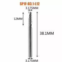 Dreanique однозаходная фреза по дереву для ЧПУ станка (3.175x12x38x3.175) SP1F-D3.1-L12 39753