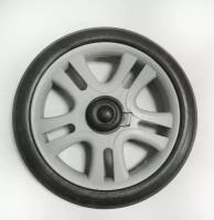 Колесо для детской коляски не надувное, наружный диаметр 163 мм, на ось 8 мм серый диск
