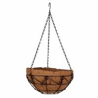 Кашпо подвесное с орнаментом Palisad с кокосовой корзиной, диаметр 30 см 69004