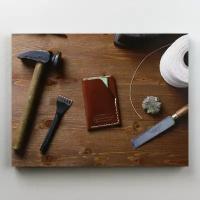 Интерьерная картина на холсте "Инструменты в мастерской", размер 30x22 см