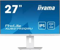 Монитор Iiyama 27" ProLite XUB2792QSU-W5 белый IPS LED 16:9 DVI HDMI M/M матовая HAS Piv 250cd 178гр/178гр 2560x1440 75Hz DP WQ USB 6.8кг