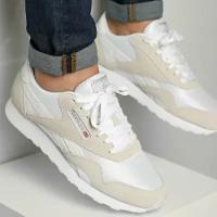 Кроссовки Reebok Classic Nylon, размер 14 US, бежевый, белый