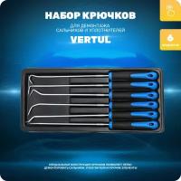 VR50250 Набор крючков для демонтажа сальников и уплотнителей 6пр. Vertul