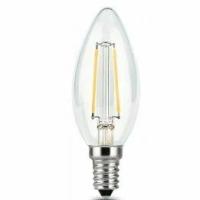 GAUSS Светодиодные лампы 103801211 Светодиодная лампа LED Filament Свеча E14 11W 750lm 4100К 1 10 50
