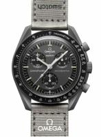 Наручные часы Omega x Swatch Mission to Mercury (SO33A100), оригинал, тёмно-серый, чёрный