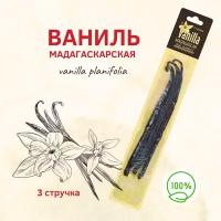 Ваниль натуральная стручки, мадагаскарская, 3 стручка