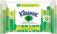 Салфетки влажные Kleenex Бережная защита антибактериальные 40шт х2шт