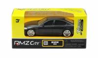 Машина металлическая RMZ City 1:64 BMW M5, без механизмов, черный матовый цвет (344003SM)