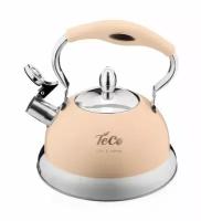 Чайник со свистком Teco TC-125-BG кремовый, 3л