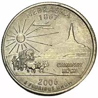 США 25 центов (1/4 доллара) 2006 г. (Квотеры 50 штатов - Небраска) (P) (CN)