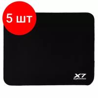 Комплект 5 штук, Коврик для мыши A4Tech X7 Pad X7-200MP черный 250x200x3мм