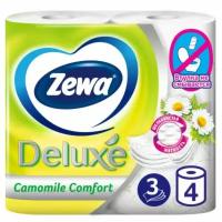 Zewa Туалетная бумага Zewa Deluxe аромат «Ромашки», 3 слоя, 4 шт