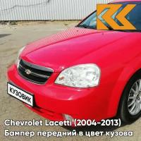 Бампер передний в цвет Chevrolet Lacetti (2004-2013) седан 73L - Super Red - Красный