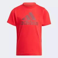 Футболка adidas, размер 6-7 лет, красный