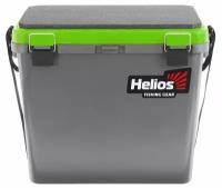 Ящик зимний Helios односекционный, цвет серый/салатовый