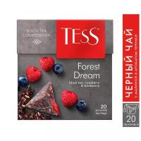 Чай черный Tess Forest dream в пирамидках, черника, шиповник, 20 пак