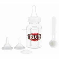 Набор для вcкармливания Trixie Suckling Bottle Set, прозрачный/белый